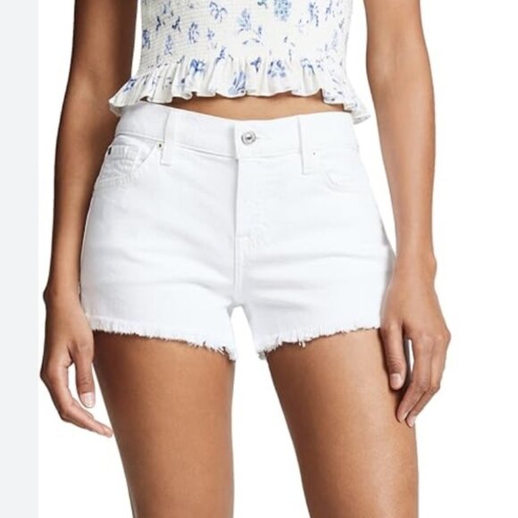 7 For All Mankind Pants - ✨ 7 For All Mankind - cut off white Jean shorts